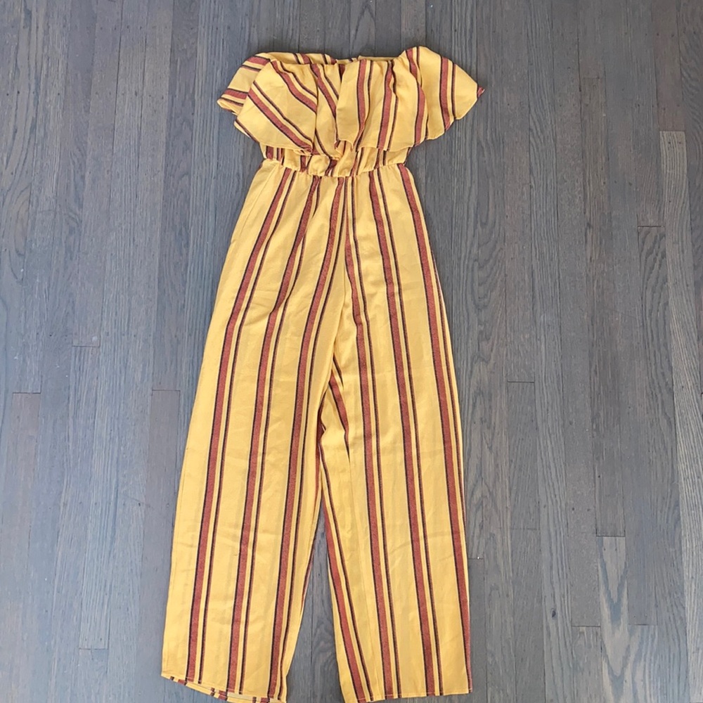 Ups&Down Sleeveless Jumpsuit- Yellow, Blue and Red